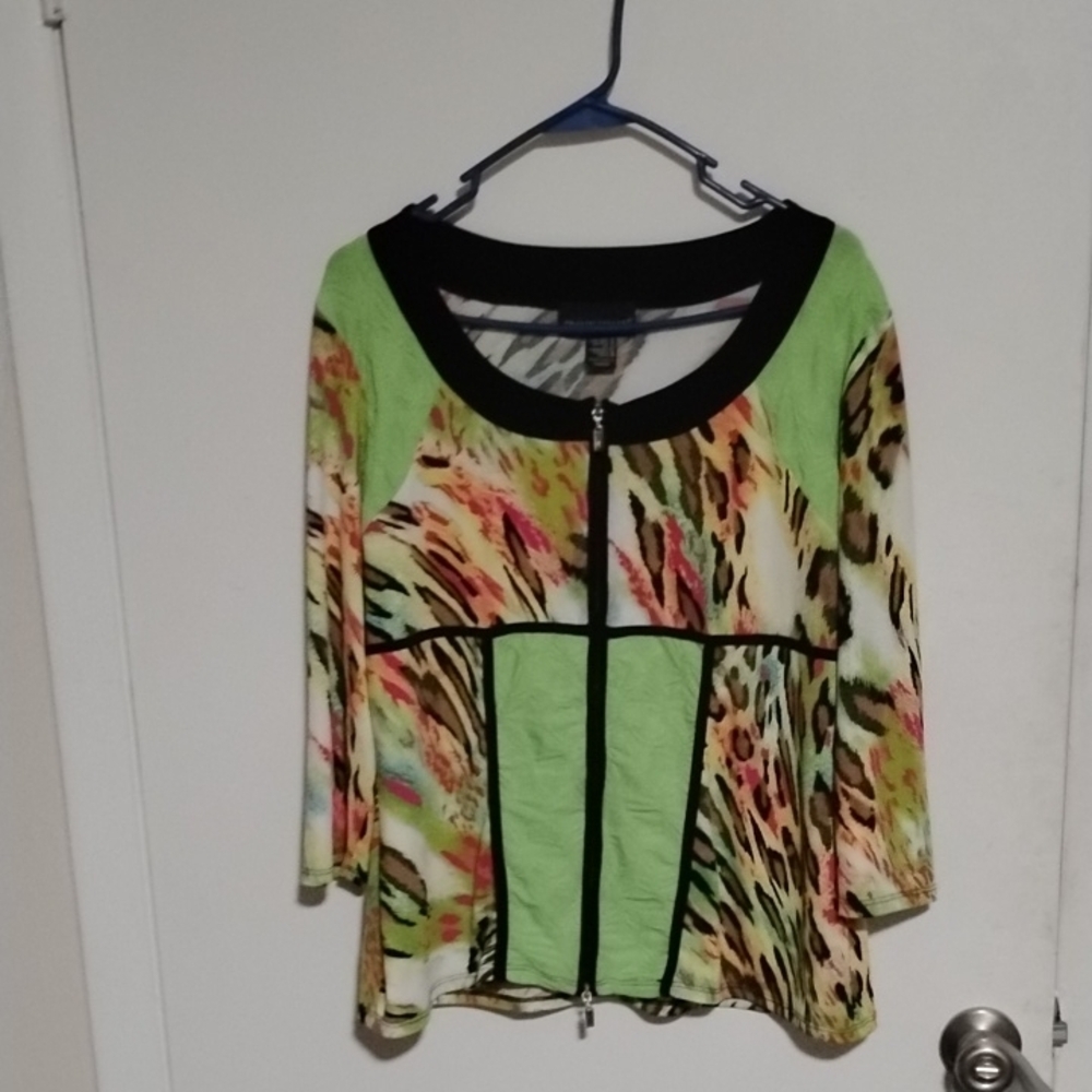 Chico's Multicolor Animal Print Sweater